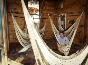 Aire de repos int&eacute;rieure avec Hamac